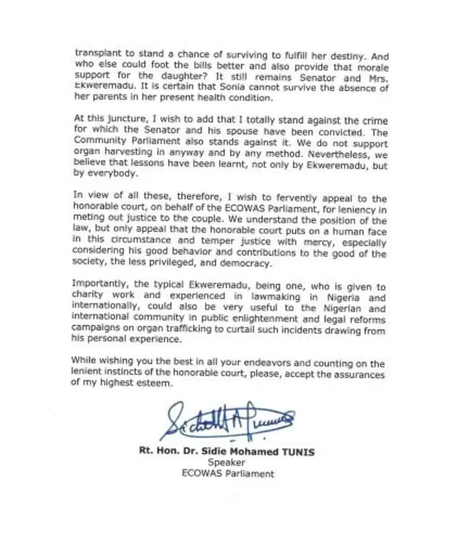 Arịrịọ n'isi Ekweremadu