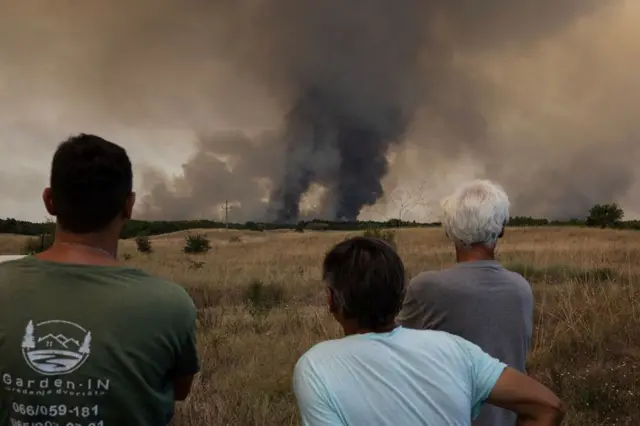 požari u srbiji, požar u deliblatskoj peščari, gašenje požara