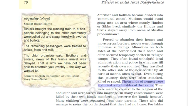 फाळणीच्या परिणामाबद्दल नवीन पुस्तकात काय म्हटलं आहे?