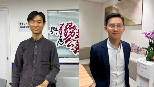 社區組織協會幹事彭鴻昌(左)及香港中醫師陳洛志(右)