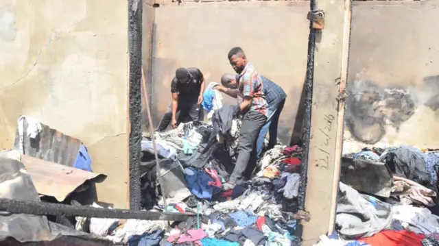 Aworan ìjàmbá iná ṣẹlẹ̀ l'Ọ́jà tuntun n'Ilorin