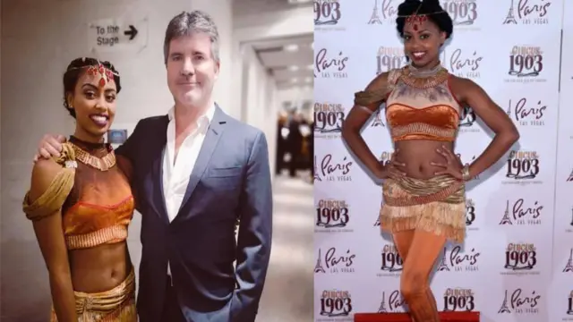 ሰናይት ኣሰፋ ምስ ዳኛ ‘ኣሜሪካስ ጋት ታለንት’ ሳይመን ኮዌል፡ ኣብ ሎስኣንጀለስ ውድድር ‘ኣሜሪካስ ጎት ታለንት’ ምስ ሰርከስ ዲሰለይ ምርኢት ኣብ ዘቕረበትሉ እዋን ዝተስኣለቶ