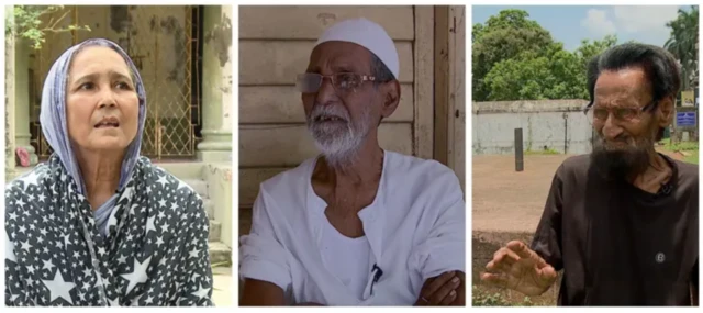 بائیں سے سیدہ ترت بیگم، سید محمد باکر علی مرزا، چھوٹے نواب سید محمد راجہ علی مرزا