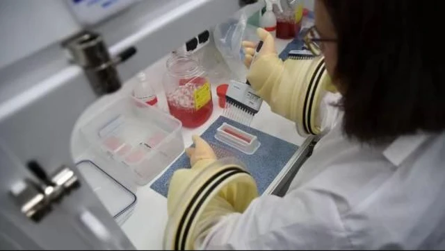 Une scientifique fait des analyses