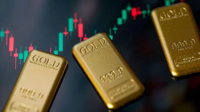 ذهب ورسم بياني