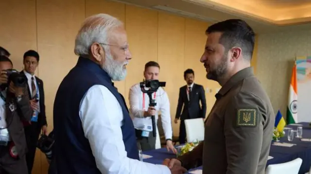  મોદી અને ઝેલેન્સ્કીએ મે 2023માં જાપાનમાં મુલાકાત કરી હતી