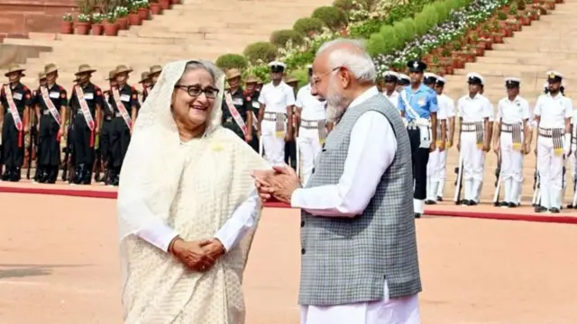 দিল্লিতে শেখ হাসিনা ও নরেন্দ্র মোদী (ফাইল ছবি)