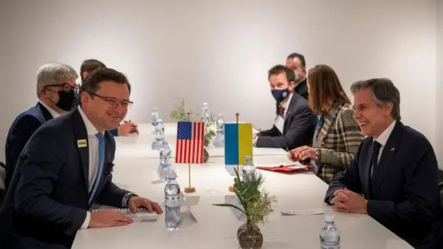 Сергей Лавровго жолукканга чейин Энтони Блинкен Украина ТИМ Дмитро Кулебо менен жолукту