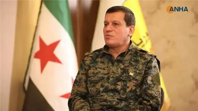 Hogaamiyaha Syrian Democratic Forces Mazloum Abdi 