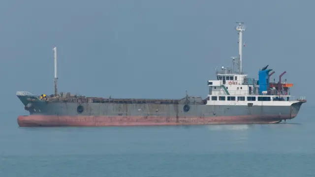 Tankowiec w Zatoce Meksykańskiej, w pobliżu miasta portowego Buszehr w prowincji Buszehr w południowym Iranie, 29 lipca 2024 r.