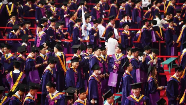 চীনে গ্র্যাজুয়েট শিক্ষার্থীদের স্নাতক উপাধি দান অনুষ্ঠান