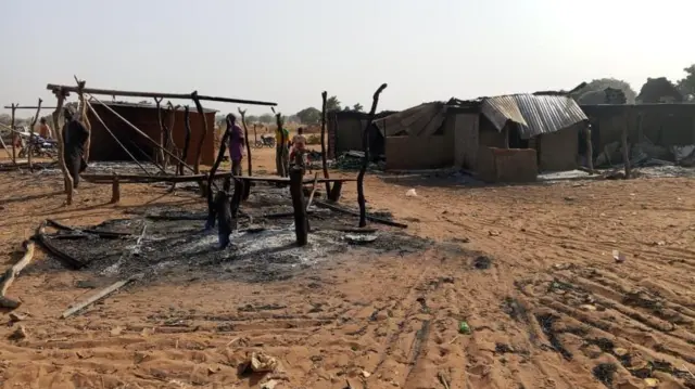 Houses wey don burn
