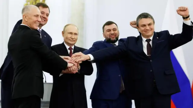 نمایندگان دونتسک و پوتین 