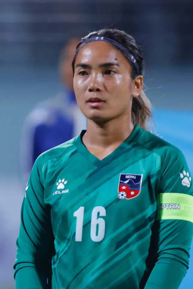 नेपाली महिला फुटबल टोलीकी कप्तान तथा गोलकीपर एन्जिला तुम्बापो सुब्बा