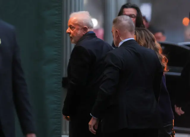 Lula ao chegar em Washington