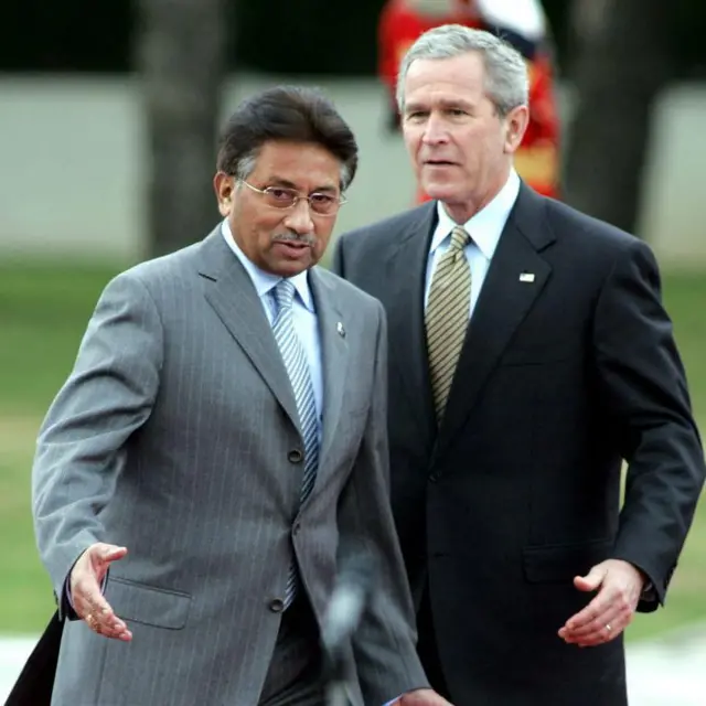 जॉर्ज बुश और परवेज मुशर्रफ