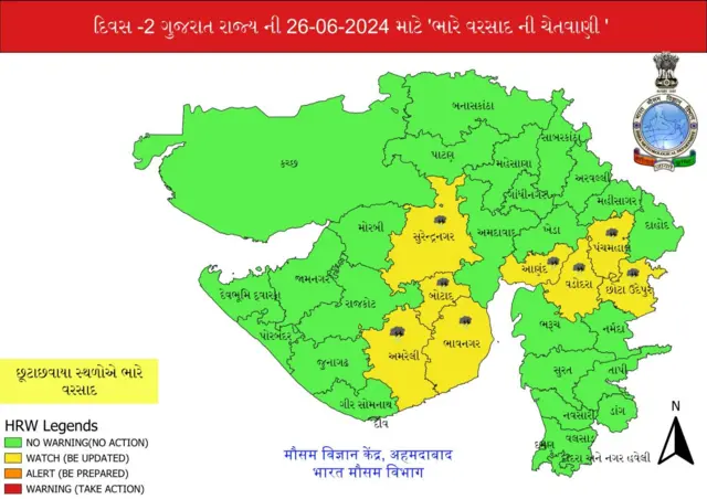 ગુજરાત હવામાન, ગુજરાતમાં વરસાદ