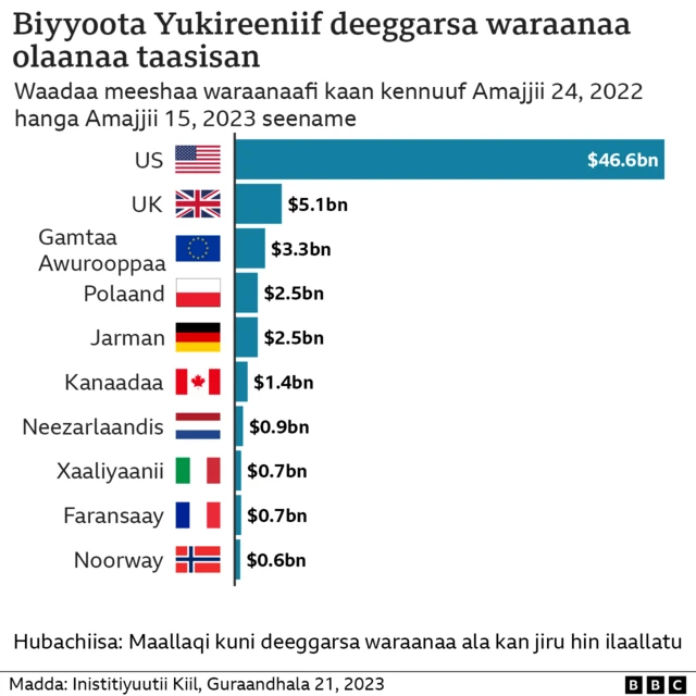 Ragaa biyyoota dura aantummaan Yukireen deeggaraa jiran agarsiisu