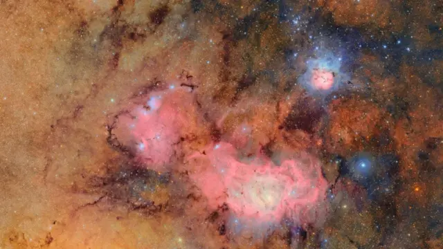 वेरा रुबिन टेलीस्कोप से ली गई अंतरिक्ष में गैस और धूल के विशाल बादल की एक तस्वीर