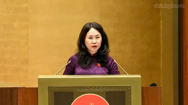 Bộ trưởng Bộ Văn hóa, Thể thao và Du lịch Lâm Thị Phương Thanh về dự thảo Luật trước Quốc hội 