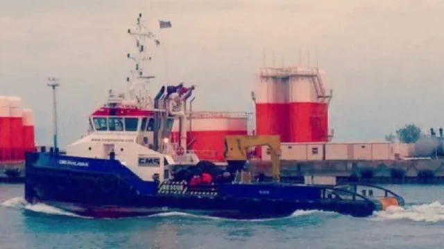 ሲ-ኤም-ኤስ ፓህላቫን ዝተብሃለት ታግ ቦት ሓንቲ ካብተን ኣብ ኤርትራ ተታሒዘን ዘለዋ መራኽብ ኣዘርባዣን'ያ