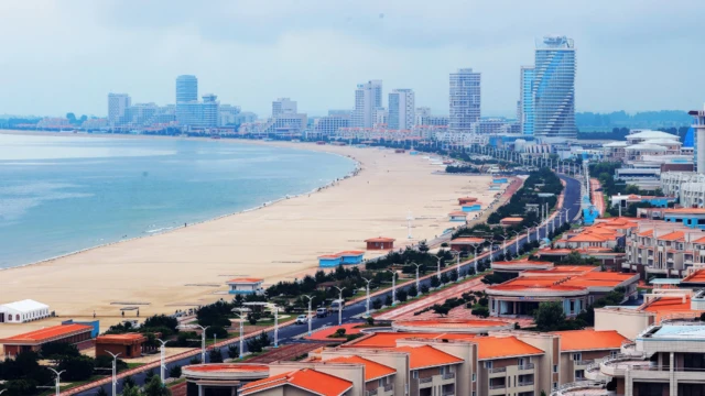 북한 원산갈마해안광광지구 전경