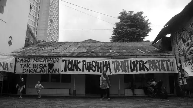 Posko perlawanan, dago elos, konflik lahan, bandung