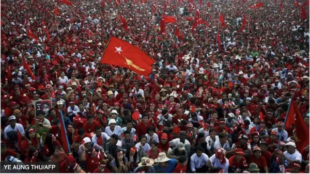 NLD supporters Rally