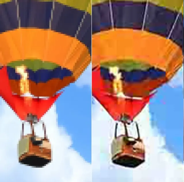 کم ریزولیوشن والی تصاویر میں کم پکسلز ہوتے ہیں