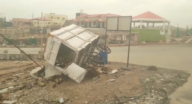 દ્વારકામાં વાવાઝોડાની અસર