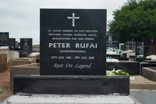 Peter Rufai making im final journey home