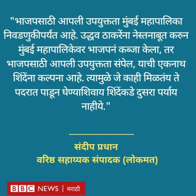 संदीप प्रधान प्रतिक्रिया