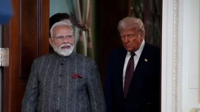 அமெரிக்க அதிபர் டிரம்புடம் பிரதமர் நரேந்திர மோதி