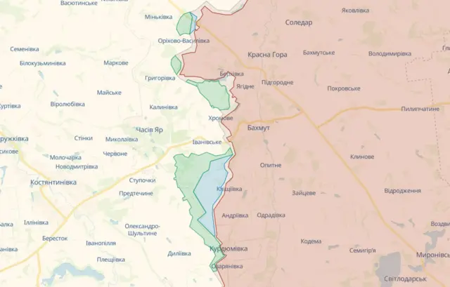 Нинішня ситуація біля Бахмута