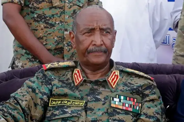 
Kiongozi mkuu wa Sudan na mkuu wa jeshi, Abdel Fattah al-Burhan,