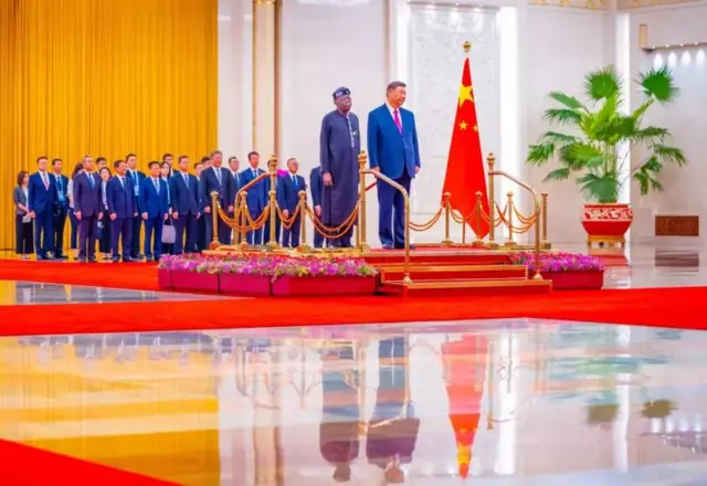 Onyeisiala Tinubu na Onyeisiala Jinping