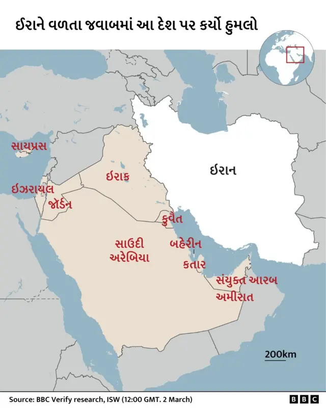 ખામેનેઇનું મૃત્યુ, સ્ટ્રેટ ઑફ હોર્મુઝ, આઇઆરજીસી, ટ્રમ્પ, ઇરાન-ઇઝરાયલ યુદ્ધ, મધ્યપૂર્વ એશિયામાં તણાવ, કતાર સાઉદી અરેબિયા જોર્ડન યુએઈ હુમલા, બીબીસી ગુજરાતી આંતરરાષ્ટ્રીય સમાચાર ઇન્ટરનેશનલ ન્યૂઝ