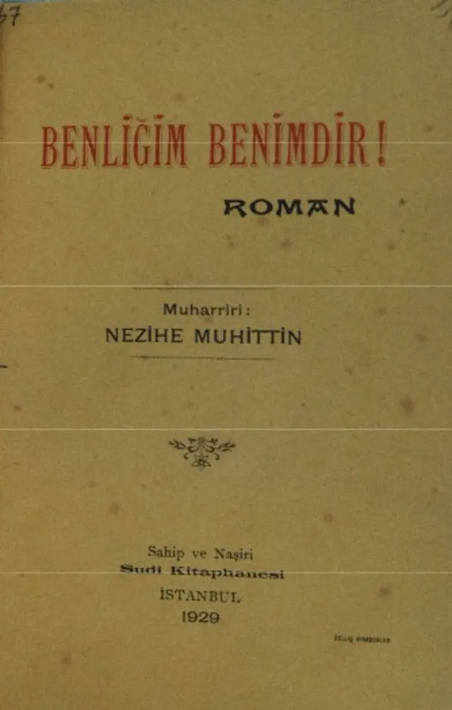 Nezihe Muhiddin kitabı