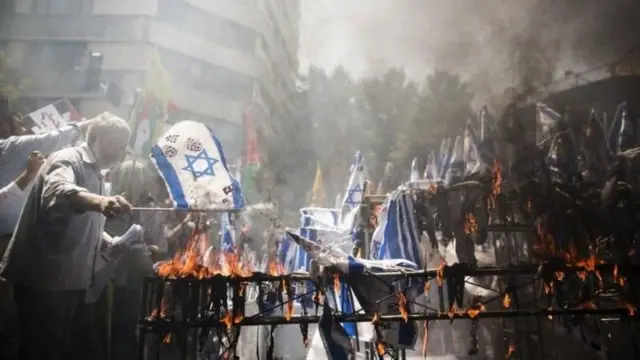 ኣብ ውሽጢ ኢራን ጸረ እስራኤል ዝካየዱ ተቓውሞታት ማእላያ የብሎምን