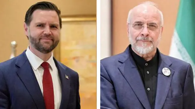 スーツ姿の男性2人がそれぞれ別に、カメラに向かってほほえんでいる