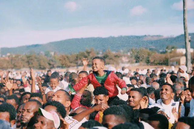 በአዲስ አበባ ከተማ ጃን ሜዳ የጸበል መርጨት ሥነ ሥርዓት