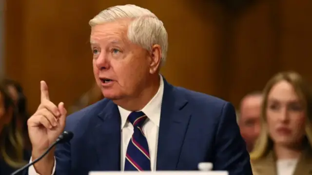 عکسی از لیندزی گراهام، سناتور ارشد جمهوری‌خواه
