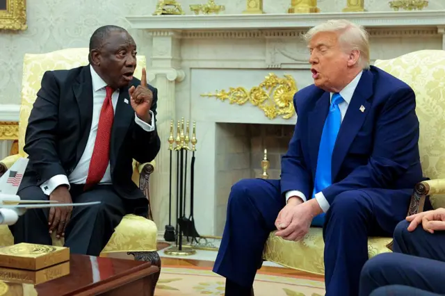 Trump y Ramaphosa