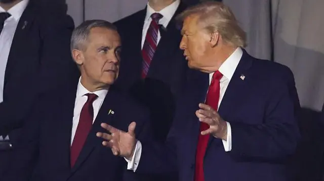 मार्क कार्नी और डोनाल्ड ट्रंप