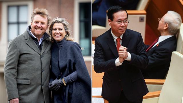 Chuyến thăm của Vua Willem-Alexander và Hoàng hậu Máxima (trái) theo lời mời của Chủ tịch nước Võ Văn Thưởng đã được lên lịch chi tiết nhưng bị hoãn vào phút chót