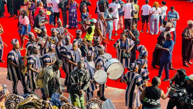 Awọn ero tilu tifọn nibi ayẹyẹ Ojude Oba.