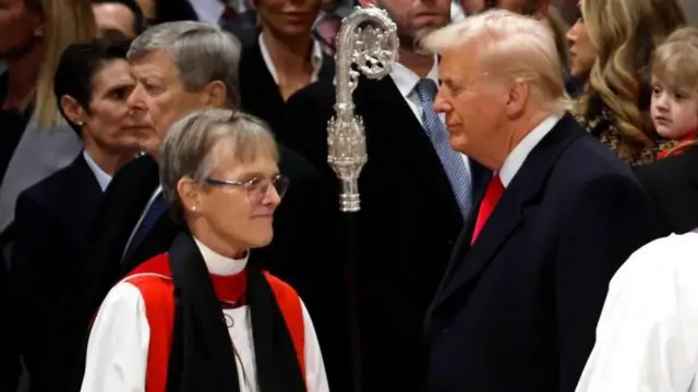 बिशप मरियन एडगर बडी या आपल्या विरोधक असल्याचं राष्ट्राध्यक्ष डोनाल्ड ट्रम्प यांनी म्हटलंय.