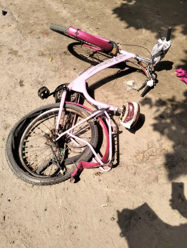 અકસ્માતસ્થળની તસવીર 