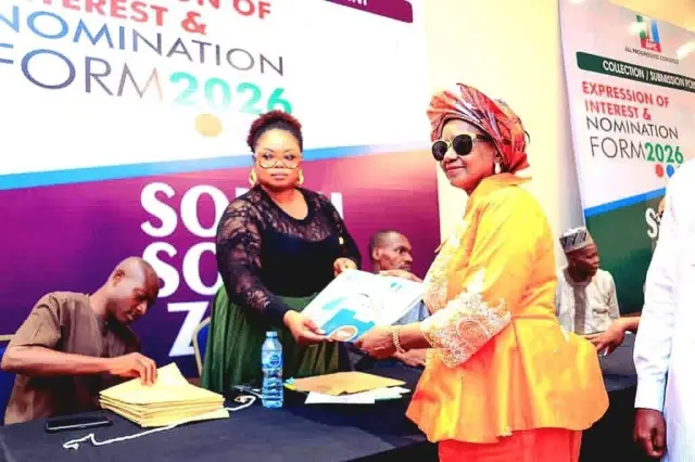 Senator Ipalibo Harry Banigo as she submit her expression of interest and nomination for to seek re-election as senator for Rivers West senatorial district