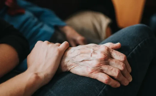 Yaşlı ve genç eli